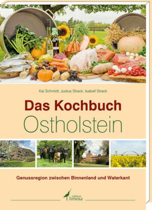 Kommen Sie mit uns auf Touren  durch Ostholstein, der Landschaft mit den geschwungenen Anhöhen, den sich mäandernden Flüssen, den üppigen Wäldern und reichen Obstgärten. Erfahren Sie, dass die Bezwingung sanfter Hügel dennoch jedem anspruchsvollen Radfahrer zur Ehre gereicht und dass auch die Binnengewässer kabbelig sein können. Und: Belohnen Sie sich nach einem ereignisreichen Tag mit dem, wofür dieses Buch steht  der ostholsteinischen Küche. Der Kreis Ostholstein liegt im nördlichsten Bundesland Deutschlands, in Schleswig-Holstein. Er umfasst 36 Gemeinden auf einer Fläche von rund 1400 Quadratkilometern und hat nur knapp 200 000 Einwohner  genug Platz also für zahlreiche Gäste und Besucher. Ostholstein ist vom Tourismus geprägt. Menschen aus ganz Europa finden jährlich den Weg in den Norden Deutschlands mit seinem maritimen Flair. Die Landwirtschaft bildet das zweite wichtige Standbein im Kreis Ostholstein. Sie bereitet das Feld für reich gedeckte Tische, was sich in den Rezepten des Kochs und Mit-Autors Kai Schmidt vom Landgasthof Kasch aus Timmdorf bei Malente widerspiegelt. Ostholstein ist vielfältig, landwirtschaftlich und kulinarisch. Von Aal in Gelee über Giersch-Quiche, Hagebuttensuppe mit Schneeeiern bis zum Rosenblütenpudding und vom Galloway-Rumpsteak über Zwetschgenkuchen bis zum selbstgemachten Malzbier ist für jeden Geschmack etwas dabei. Das Autoren-Trio ist bestrebt, mit diesem Buche eine Lücke zu schließen: zwischen tradierter und gelebter Amateur-Kochkunst und der Profi-Kochkunst, die sich täglich im laufenden Geschäft messen lassen muss. Das eine schließt das andere jedoch nicht aus, sondern befruchtet sich gegenseitig. Mit unterhaltsamen Geschichten und Anekdoten über Land und Leute sowie Kulturelles und Sehenswertes bringt Justus Strack den Leser auf eine unterhaltsame Reise. Tradition wird erlebbar und auch historische und zukünftige Entwicklungen geben einen Einblick in das Leben in diesem Landstrich. Für die reiche und professionelle Bebilderung zeichnet die Fotografin Isabell Strack verantwortlich, die mit der Vielzahl an wunderschönen Aufnahmen diesen appetitlichen Reiseführer optisch für Sie in Szene setzt. "Das Kochbuch Ostholstein" ist erhältlich im Online-Buchshop Honighäuschen.