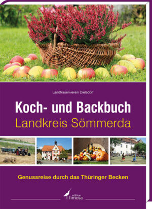 Der Landkreis Sömmerda liegt im Gebiet der mittleren Unstrut im nordöstlichen Teil des Thüringer Beckens. Er erstreckt sich in Ost-West-Richtung von der Finne bis zum Stausee bei Straußfurt und in Nord-Süd-Richtung von den Ausläufern der Hainleite bei Bilzingsleben bis zur Landeshauptstadt Erfurt. Aufgrund günstiger klimatischer Bedingungen und fruchtbarer Böden, ist dieses Gebiet stark landwirtschaftlich geprägt. Ein gewachsener Industriestandort mit guter Verkehrsanbindung und eine bezaubernde Landschaft machen den Landkreis lebenswert und attraktiv. Gut ausgebaute Rad- und Wanderwege sind nur ein Teil der vielseitigen Möglichkeiten für die Freizeitgestaltung. Gekocht wird hier deftig und schmackhaft. Das Koch- und Backbuch der Landfrauen Dielsdorf zeigt auf 160 Seiten mit 140 Rezepten einen Querschnitt der Essgewohnheiten mit traditionellen Gerichten, außergewöhnlichen Spezialitäten und Lieblingsspeisen. Die Rezepte wurden über Jahre gesammelt und erprobt - die schönsten und interessantesten davon für dieses Buch ausgewählt. Das Repertoire umfasst zahlreiche Rezeptkategorien von Salaten, Suppen, Vorspeisen über Hauptgerichte mit passenden Beilagen und verführerischen Desserts bis hin zu leckeren Backrezepten. Viele Geschichten und Erzählungen geben dem Leser einen Einblick in das Leben und die Kultur des vielseitigen Landkreises. Neben kleineren Anekdoten, Kindheitserinnerungen und authentischen Erfahrungsberichten finden Sie im Buch Wissenswertes über die Geschichte des Landkreises Sömmerda sowie Erzählungen und geheimnisvolle Sagen aus der Region. Auf der Suche nach den besten Fotomotiven haben die Landfrauen jeden Ort im Landkreis aufgesucht. Dieses Buch ist daher nicht nur eine »geschmackvolle« Anregung zum Nachkochen und Schmökern, sondern auch eine Foto-Dokumentation zu wunderschönen Plätzen, Sehenswürdigkeiten, romantischen Ortschaften und zu Landschaft und Natur.