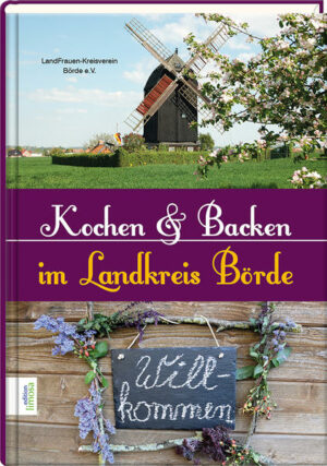 Bördekreis in Rezepten, Bildern und Geschichten Die LandFrauen haben traditionelle und bördetypische Rezepte zusammengestellt. Ein Schwerpunkt liegt dabei auf zeitgemäßer, gesunder Ernährung für Familien. Das Buch enthält Vorsuppen und -speisen, kleine Gerichte, Salate, Beilagen sowie raffinierte Fisch- und Fleischgerichte. Aber auch vegetarische Rezepte, traumhafte Nachspeisen, feine Torten und herzhafte Tartes bis hin zum selbstgemachten Likör. Dazu gibt es allerlei vergnügliche Geschichten und schöne Fotos. "Kochen und Backen im Landkreis Börde" ist erhältlich im Online-Buchshop Honighäuschen.