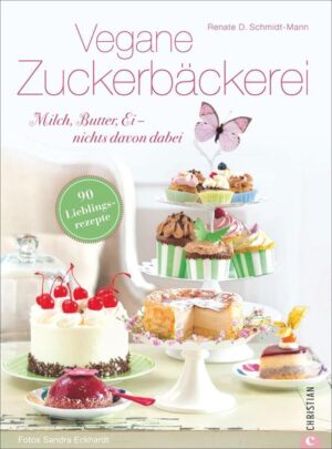 Backen ohne Butter, Milch und Ei ist unmöglich? Falsch gedacht! Mit diesem Backbuch für süße Leckereien geht veganes Backen ganz einfach - egal, ob Cupcakes, Törtchen oder Kuchen. Selbst aufwendige 'Sahne'-Torten gelingen im Handumdrehen, schmecken köstlich und sehen richtig toll aus. Perfekt zum Nachmachen für Zuhause mit über 90 Rezepten mit Schritt-für-Schritt-Anleitungen und vielen nützlichen Tipps. Ein Muss für alle Naschkatzen!