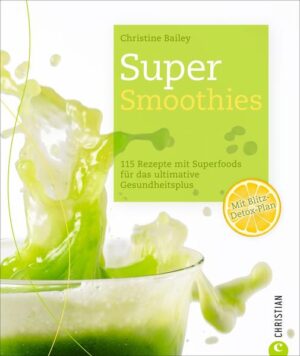 Wie man mit Smoothies mehr Energie erhält, seine Gesundheit verbessert, an Gewicht verliert und sich rundum wohlfühlt, erfährt man in diesem Buch. Neben einer kurzen Erklärung der wichtigsten Superfoods, ergänzenden Zusätzen und Tipps zur Herstellung gibt es einen Plan für eine Detox-Kur fürs Wochenende. Der große Rezeptteil ist in folgende Kapitel eingeteilt: Frucht, Gemüse, Ultimative Smoothies und Cremige Smoothies.