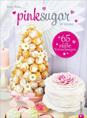 Backen für jeden Anlass: Von bunten Cakepops bis zur mehrstöckigen Motivtorte lebt Kessy in ihrem Blog und im neuen Backbuch Pink Sugar die Liebe zum süßen Detail. Neben cremiger Ganache, süßem Fondant und zarter Blütenpaste kommen in ihrem Backbuch auch Basics nicht zu kurz. Mit Rezepten für feine Torten, saftige Kuchen und Cupcakes ist man für jeden Anlass vorbereitet. Neben den zahlreichen Leckereien finden sich auch viele Tipps zur Deko.