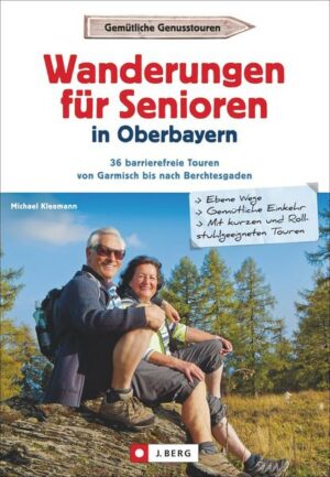 Oberbayern ist Wanderparadies mit Naturerlebnissen für jedes Alter. Dieser Wanderführer versammelt leichte Wanderungen und Spaziergänge für Senioren in Oberbayern: Die Routen sind auf die Bedürfnisse älterer Menschen zugeschnitten