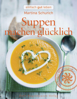 Dieses Buch ist für den Suppenliebhaber von hier und heute. Es liefert alle wichtigen Informationen zu „was eine gute Suppe ausmacht“, zu Fonds, Brühen, Einlagen, usw. Dazu kommen mehr als 80 Rezepte für alle Lebenslagen und Stimmungen, von Suppen für den großen Hunger, Suppen für allein daheim, Suppen zum Gesunden, bis zu Suppen für Familie und Freunde und Suppen für das Fernweh. Der Autorin und Gastrosophin Martina Schurich liegt dabei am Herzen, dass die meist schnelle Zubereitung ihrer Suppen mit einem genussvollen, natürlichen und verantwortungsvollen Bewusstsein einhergeht. Einfach Suppenglück pur.