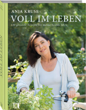 Schauspielerin Anja Kruse steht mit beiden Beinen voll im Leben! Egal ob der Drehbeginn um sechs Uhr früh ist, oder die Theaterprobe viele Stunden absolute Konzentration fordert - Anja macht ihren Job einfach klasse und sieht dabei auch noch topfit und mit Anfang 60 beneidenswert jugendlich aus. Wie sie das macht? Mit viel Spaß in der Küche und mit reichlich gesunden Zutaten. Uns verrät sie nun ihre besten Rezepte für jeden Tag und jede Tageszeit: alle Mahlzeiten plus gesunde Drinks und Snacks für zwischendurch. Selbst süße Gelüste kommen nicht zu kurz. Ihre Rezepte erfordern weder große Vorkenntnisse, noch extrem viel Zeit. Dafür sind sie randvoll mit Mineralstoffen, Vitaminen, essentiellen Fettsäuren und Antioxidantien - so wichtig für unsere Alterungsprozess und unsere Schönheit. Die meisten Lebensmittel sind einfach zu beschaffen und nicht allzu exotisch, denn wer hat schon viel Zeit zum Einkaufen. Zu vielen Rezepten gibt es Zubereitungsalternativen mit und ohne Küchen-Wunderwaffen. Vergessen Sie Diäten - so geht Ernährung ohne schlechtes Gewissen, aber dafür mit viel Genuss und ganz nebenbei!