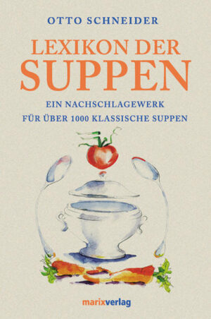 Otto Schneider, seines Zeichens Küchenchef in namhaften Häusern sowie Mitglied von Kommissionen bei Küchenmeisterprüfungen, hat Suppenrezepte aus aller Herren Länder zusammengetragen. Daraus ist ein Fachbuch in Form eines Nachschlagewerkes entstanden, das in der Küchenliteratur sicher einen Stammplatz erobern wird wenn es um eine abwechslungsreiche Menügestaltung geht. Darüber hinaus soll dieses Kompendium die Vielseitigkeit der klassischen Küche aufzeigen und bewahren helfen, zumal die Kenntnis der klassischen Grundrezepte eine wichtige Voraussetzung für neuzeitliches, kreatives Kochen darstellt. Neben einer übersichtlichen Zusammenfassung der einzelnen Kapitel wird dieses Suppenlexikon mit seiner übersichtlichen Gliederung und dem exakten Register dem Benutzer zeitraubendes Herumsuchen ersparen.