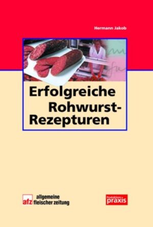 In dem Buch „Erfolgreiche Rohwurstrezepturen“ stellt der Autor Hermann Jakob rund 250 Rezepte für schnittfeste und streichfähige Rohwürste vor. In einem allgemeinen Teil erläutert er die technologischen Grundlagen sowie die Materialauswahl. Durch die übersichtliche Schritt-für-Schritt-Darstellung des Herstellungsablaufs sowie eine ausführliche Checkliste zur Vermeidung von Fehlfabrikaten erhält der Leser einen guten Überblick über die Möglichkeiten der Rohwurstherstellung. Neben Rezepten für „klassische“ Produkte findet der Leser zahlreiche neue, vom Autor entwickelte und in der Praxis getestete Rezepturen. Angesichts des gestiegenen Gesundheitsbewusstseins der Verbraucher nimmt die Bedeutung von Rohwurst in der Verkaufstheke stetig zu. Auch die wachsende Beliebtheit internationalerer Wurstspezialitäten wirkt sich auf den Absatz von Rohwurstprodukten überaus positiv aus.