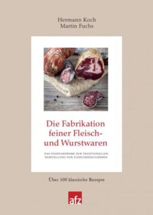 Neue und veränderte Verbraucherbedürfnisse haben das Sortiment an Fleisch- und Wurstwaren in den letzten Jahren spürbar beeinflusst. Der Wunsch nach fett- und kalorienreduzierter Ernährung, der Vormarsch von Geflügelfleischerzeugnissen und der weiter fortschreitende Trend zur schnellen Küche sind Beispiele für diese Entwicklung. Neben den traditionellen Produkten haben deshalb auch neue und zahlreiche internationale Spezialitäten Einzug in die Verkaufstheke gehalten. Das Buch Die Fabrikation feiner Fleisch- und Wurstwaren gilt seit vielen Jahren als das Standardwerk der Herstellung von Fleischerzeugnissen. Kontinuierlich den Entwicklungen der vergangenen Jahren angepasst, enthält die 22. Auflage eine umfangreiche und zeitgemäße Zusammenstellung von Rezepturen und präsentiert sich mit übersichtlicher Systematik sowie ausführlichen Anleitungen zu den Herstellungsmethoden. Die Entstehung von Fehlfabrikaten und deren Vermeidung werden in einem eigenen Kapitel behandelt. Erstmals wurden für zahlreiche Rezepte Nährwertangaben errechnet mit dem Ziel, für das Verkaufsgespräch wichtige Informationen zur Verfügung zu stellen. Mit über 1200 Rezepten und Rezeptvariationen ist der Koch zweifellos für jeden Praktiker der Branche ein unverzichtbares Nachschlagewerk.