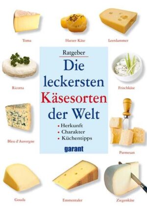 Der praktische Rat-geber rund um Käse Die wichtigsten Informationen über Sorten, Milch, Fettgehalt, Geschmack, Herstellung, Reifezeit und Lagerung. Praktische Tipps über Zuberei¬tung, Beilagen, Getränke, Servier¬vorschläge und käsetypische Besonderheiten. Geschichten und Anekdoten rund um Erzeuger, Boden, Klima, Land und Leute und ein kleines Käse-glossar.