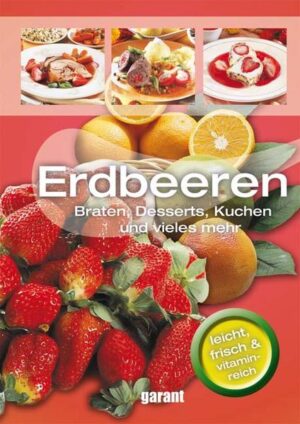 Beeren – ERDBEEREN! – Schon beim Klang dieser Worte läuft dem Feinschmecker „das Wasser im Munde zusammen“. Die Sommerzeit ist Beerenzeit und schüttet in Überfülle ihre Schätze aus. Wer liebt sie nicht, die kleinen roten Früchtchen, die frisch geerntet und noch warm von der Sonne so wunderbar süß und nach Sommer schmecken. Wir haben für Sie die herrlichsten Rezepte gesammelt und ausprobiert, damit Sie Ihre Lieben damit verwöhnen können. Alle Rezepte sind übersichtlich zusammengestellt, durchgehend mit farbigen Abbildungen versehen und Schritt für Schritt erklärt. Ein ausführlicher Ratgeberteil, der viele Tipps und Tricks verrät, garantiert den Erfolg. Gutes Gelingen und viel Spaß beim Kochen, Backen und Genießen.