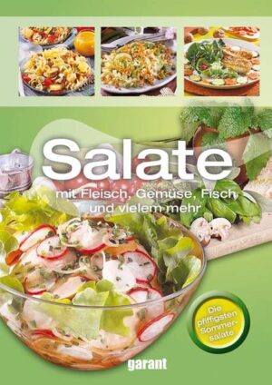 Ein knackiger, pikant angemachter Salat ist eine erfrischende Köstlichkeit an heißen Tagen oder Beigabe zu einem festlichen Essen. Salatrezepte können immer wieder neu variiert und je nach Zutaten und Marinaden nach dem persönlichen Geschmack zusammengestellt werden. Wir haben für Sie die herrlichsten Rezepte gesammelt und ausprobiert, damit Sie Ihre Lieben damit verwöhnen können. Alle Rezepte sind übersichtlich zusammengestellt, durchgehend mit farbigen Abbildungen versehen und Schritt für Schritt erklärt. Ein ausführlicher Ratgeberteil, der viele Tipps und Tricks verrät, garantiert den Erfolg. Gutes Gelingen und viel Spaß beim Kochen und Genießen.