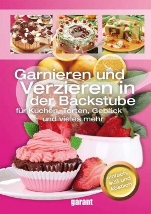 Kuchenbacken ist eine Leidenschaft, die einen erfasst, ohne dass man es wirklich bemerkt. Mit der „Routine“ kommt dann der Ehrgeiz – und eines Tages müssen vor allem die Torten für besondere Anlässe nicht nur gut schmecken, sondern auch perfekt aussehen. Wir haben für Sie die herrlichsten Garnituren aus der Backstube gesammelt und ausprobiert, damit Sie Ihre Torten und Kuchen wie die Profis verzieren und Ihre Lieben damit verwöhnen können. Alle Garnituren sind übersichtlich zusammengestellt, durchgehend mit farbigen Abbildungen versehen und Schritt für Schritt erklärt. Ein ausführlicher Ratgeberteil, der viele Tipps und Tricks verrät, garantiert den Erfolg. Gutes Gelingen und viel Spaß beim Garnieren und Verzieren.