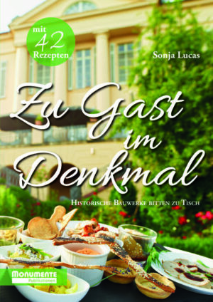 Deutschlandweit hat die Kunsthistorikerin Sonja Lucas 16 Denkmale und Denkmalensembles mit Restaurants im historischen Ambiente ausfindig gemacht, sie bereist und in diesem Buch porträtiert. Dabei geht es quer durch alle Denkmalgattungen, von Klöstern und Schlössern über Gast- und Bürgerhäuser bis hin zur Industriekathedrale Völklinger Hütte. Sogar ein historisches Stadtbad in Berlin ist vertreten, dessen Restaurant im Hotel Oderberger erst kürzlich seine Pforten geöffnet hat. Ganz besonders ist, dass die jeweiligen Köche für das Buch regional und historisch inspirierte Rezepte beigesteuert haben. Tischt man ihre Kreationen im Kreise von Familie oder Freunden auf, sorgt man zugleich für anregenden Gesprächsstoff über Denkmal- und Geschmackskultur, historische Persönlichkeiten und mehr. Oder man geht selbst auf die Reise und is(s)t zu Gast im Denkmal.