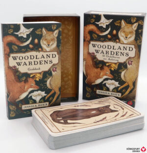 Woodland Wardens: 52 Orakelkarten mit Booklet: Krafttierkarten für Erwachsene und Kinder, Orakeldeck, Deutsch | Jessica Roux