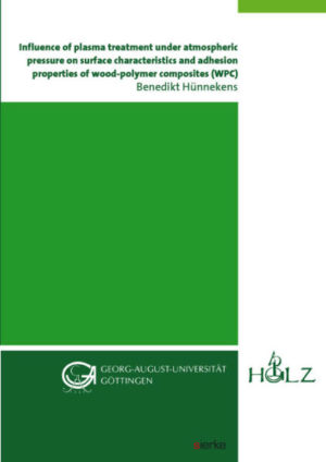 Honighäuschen (Bonn) - Die vorliegende Doktorarbeit untersucht den Einfluss einer Plasmabehandlung unter Atmosphärendruck auf die chemischen und morphologischen Eigenschaften von Wood- Polymer Composites (WPC), welche auf unterschiedlichen Rezepturformulierungen basieren und mittels Extrusion sowie dem Spritzgussverfahren hergestellt wurden. Unterschiede auf den Werkstoffoberflächen, sowohl vor als auch nach Plasmabehandlung sind ebenfalls Bestandteil der Untersuchungen und wurden anhand einer Reihe unterschiedlicher oberflächensensitiver Verfahren analysiert.