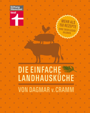 Kochen mit fast vergessenen Zutaten! Frisches Gemüse, auch unbekannte Sorten, zarte Fleischstücke, duftende Kräuter: auf dem Wochenmarkt bieten Gemüsehändler, Metzger und Bauern nicht an, was gerade in Mode ist, sondern was gerade Saison hat. Dagmar von Cramm zeigt, wie man mit Sachverstand einkauft und unvergessliche kulinarische Momente zaubert. Ihre einfache Landhausküche ist leicht und gesund, saisonal und frisch - über 150 Rezepte mit ausgesuchten oder selbst angebauten Zutaten und jedes Rezept mit allen Nährwertangaben. Die einfache Landhausküche ist eine Neuauflage des Titels "Von Markt und Metzger".