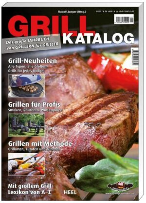 Der Grillkatalog ist das Standardwerk wenn es ums Grillen geht! Der Trend setzt sich fort und immer mehr Grillfreunde genießen das gemeinsame Essen am Feuer und in der Natur. Der Grillkatalog - Das große Jahrbuch von Grillern für Griller - informiert in seinem Katalogteil umfassend über das breite Angebot der Grillgeräteindustrie und vermittelt in seinem zweiten Teil grundlegendes Wissen von A bis Z über das Grillen: Profitipps des Deutschen Grillsportvereins zu Grills und Grillmethoden, Grillzubehör sowie zahlreiche passende Rezepte finden Sie hier ebenso wie wertvolle Tipps beispielsweise zum Grill-Eigenbau, für Ihre Partyvorbereitung oder die Grilltrends in diesem Jahr.