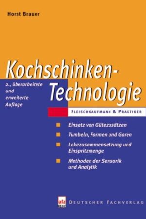 Das vorliegende Buch ist ein technologischer Leitfaden für die Produktion von Kochschinken. In der vorliegenden 2., aktualisierten und erweiterten Auflage stellt der Autor Horst Brauer die Themen Qualität, Fleischauswahl, Lakezusammensetzung und Einspritzmenge ausführlich dar. Er beschreibt darüber hinaus die Wirkung verschiede-ner Gütezusätze. Der Leser erhält wichtige Informationen zum Tumbeln, Einformen und Garen von Kochschinken und gewinnt außerdem Einblicke in die Methoden der Analytik und Sensorik. Abschließend stellt Horst Brauer ein Herstellungskonzept für Kochschinken vor, dass eine konstante Produktqualität garantiert. Am Ende eines jeden Kapitels werden die wichtigsten Punkte übersichtlich zusammengefasst. Horst Brauer absolvierte nach seiner Ausbildung zum Fleischermeister ein Studium zum Fleischtechniker in Kulmbach und ist seit vielen Jahren Leiter der Abteilung Technologie Service der „Van Hees & Gewürzmühlen GmbH“. Er ist Autor des Buches „Brühwurst-Technologie“ sowie zahlreicher Artikel in Fachzeitschriften. Mit dem vorliegenden Band setzt der Deutsche Fachverlag die afz-Reihe “Fleischkaufmann & Praktiker” fort, die ein handliches und umfassendes Nachschlagewerk für die wichtigsten Bereiche der Unternehmensführung bildet.