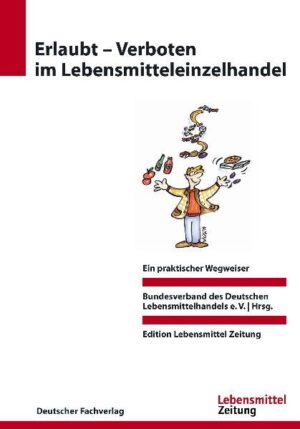 Das Fachbuch „Erlaubt - Verboten im Lebensmitteleinzelhandel“ hat zum Ziel, dem Kaufmann und seinen Mitarbeitern das Lebensmittelrecht transparent zu machen und ihnen das notwendige Know-how für eine erfolgreiche Umsetzung der gesetzlichen Vorschriften in die Praxis zu vermitteln. Durch praxisnahe Erläuterungen und Handlungsanweisungen wird dem täglichen Umgang mit unbequemen, aber notwendigen Gesetzesnormen der Schrecken genommen. Die vorliegende 3., völlig aktualisierten Auflage berücksichtigt alle wesentlichen gesetz-lichen Neuerungen, die für den Lebensmittelhandel relevant sind. Übersichtlich ge-gliedert und anschaulich beschrieben, werden die wichtigsten lebensmittelrechtlichen Grundsätze und Grundnormen, produktspezifische Besonderheiten sowie weitere den Lebensmittelkaufmann in seiner täglichen Praxis tangierende Rechtsgebiete erläutert. Neben den generellen Vorschriften zur Kennzeichnung und Hygiene werden die wichtigsten Produktbereiche ausführlich beleuchtet. Auf die Angabe von Paragrafen wurde weitgehend verzichtet. Wichtige Bestimmungen und Anmerkungen sind in Marginalspalten gesondert hervorgehoben. Ferner sind ein Lexikon des Lebensmittel-rechts und die wichtigsten Gesetzes- und Verordnungstexte in Auszügen enthalten. Der Bundesverband des Lebensmittelhandels e.V. (BVL) beschäftigt sich seit vielen Jahren mit allen lebensmittelrechtlichen Fragen, die für den Lebensmitteleinzelhandel von Bedeutung sind.