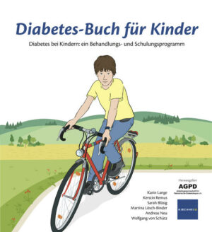 Honighäuschen (Bonn) - Diabetes-Buch für Kinder Diabetes bei Kindern: ein Behandlungs- und Schulungsprogramm Autoren:Karin Lange et al. Diagnose Diabetes! Du hast gerade davon erfahren. Aber was heißt das jetzt für Dich und für Deine Eltern? Was kommt nun alles auf Euch zu? Jan (10 Jahre alt) hat seit ein paar Jahren Diabetes. Wie er damit gut leben kann und das machen kann, was ihm Spaß macht, das erzählt er Dir und Deinen Eltern in fünf Kapiteln:  Was ist eigentlich Diabetes?  Essen und Trinken für Kinder mit Diabetes  Wie ich mich gut mit Insulin behandle  Was mache ich, damit mein Blutzucker nicht zu hoch oder zu niedrig wird?  Wie merke ich, ob mein Blutzucker zu hoch oder zu niedrig ist? Jan erklärt Dir, was Du über Diabetes wissen solltest, damit Du leben kannst wie alle anderen Kinder auch: zur Schule gehen, feiern, Sport treiben und alles tun, was Dir sonst noch wichtig ist. Außerdem hat er viele praktische Tipps für Dich, und Du kannst mit ihm üben, wie Du gut mit dem Diabetes zurechtkommst. Im sechsten Kapitel stellt Jan Dir seine zwölfjährige Freundin Laura vor. Sie lernt gerade Schritt für Schritt, wie sie gemeinsam mit ihren Eltern ihre Insulindosis berechnen kann. Jedes Kapitel wird durch einen kleinen Wissenstest abgeschlossen  so kannst Du selbst sehen, wie viel Du schon über Diabetes gelernt hast. Eine Extra-Broschüre für Deine Eltern gibt Anregungen und Hilfen für ein entspanntes Familienleben mit Diabetes (45 Seiten).