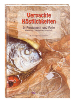 Schätze der kulinarischen Küche werden im Handumdrehen zu einem Paket aus Pergament, Backpapier oder Alufolie geschnürt und im eigenen Saft und Dampf gegart. Das Servieren wird zu einem garantierten Höhepunkt des Abends. Jeder Gast erhält sein eigenes Päckchen, das erst am Tisch geöffnet wird: ein kulinarisches Event, das nicht zuletzt durch sein Überraschungsmoment überzeugt. Hildegard Möller bietet in Verpackte Köstlichkeiten in Pergament und Folie genau das, was der Buchuntertitel verspricht: 100 klassische, mediterrane und exotische kulinarische Überraschungspakete.