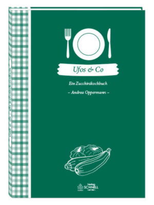 Kaum ein Gemüse ist so vielgestaltig wie die Zucchini. Es gibt sie in länglicher Form, aber auch in Kürbisform, zu denen die untertassenartigen UFO-Zucchinis gehören. In der großen Zucchiniwelt finden sich gelbe, grüne aber auch gestreifte Varianten in unterschiedlichen Größen. Zucchinis sind bunt und gesund und bieten daher vielseitige Möglichkeiten der Zubereitung. Die beliebte Kochbuchautorin Andrea Oppermann präsentiert in UFOs & Co 141 abwechslungsreiche Zucchinirezepte: Zucchini in Suppe und Salat, als Vorspeise, als Pfannengericht, im Ofen überbacken, als Hauptgericht oder Beilage, als Pizza oder Quiche, als Snack, im Kuchen, als Chutney oder Fruchtaufstrich. "UFOS & Co" ist erhältlich im Online-Buchshop Honighäuschen.