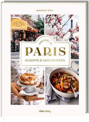 Ein Spaziergang durch das belebte Montmartre, ein romantisches Picknick unter dem Eiffelturm oder ein schönes Glas Rotwein in einem kleinen Bistro machen jeden Paris-Besuch unvergesslich. Tauchen Sie ein in eine Welt voller Romantik und entdecken Sie die schönsten Orte und berühmtesten Liebesgeschichten der Stadt. Erleben Sie das französische Savoir-vivre und genießen Sie die beliebtesten Klassiker der französischen Küche  von Croque Madame über Coq au vin bis hin zu Madeleines. "Verliebt in Paris" ist erhältlich im Online-Buchshop Honighäuschen.