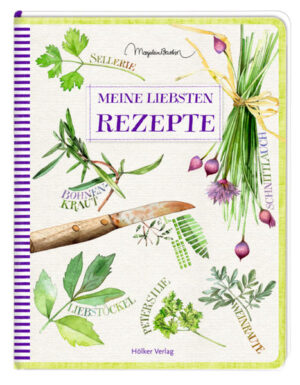 Ein wunderschönes Einschreibbuch für die liebsten Rezepte. Mit sieben Rezepten zum Einsteigen und Ausprobieren. Ein schönes Geschenk für Marjolein Bastin-Freunde!