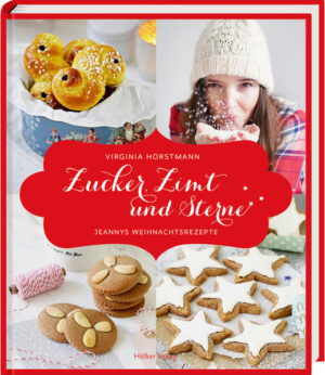 Sobald der Advent naht, zieht himmlischer Duft durchs Jeannys Küche. Für ihr zweites Backbuch hat sich die charmante Food-Bloggerin allerhand weihnachtliche Leckereien ausgedacht - von süßen Plätzchen über saftige Kuchen bis zu feinem Konfekt. Liebevoll präsentiert lassen sich ihre Köstlichkeiten auch wunderbar verschenken. So versüßt „Zucker, Zimt und Sterne“ mit tollen Rezepten und persönlichen Anekdoten der ganzen Familie die Weihnachtszeit.