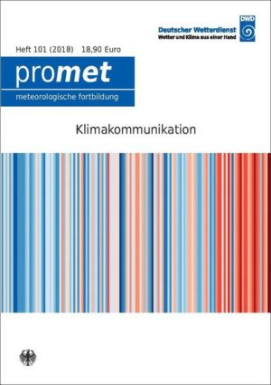 Honighäuschen (Bonn) - Dem Thema der Kommunikation des Klimawandels widmet sich diese Ausgabe von Promet. Die Beiträge setzen sich aus den Leitvorträgen sowie ausgewählten Workshop-Beiträgen des Kongresses zu Klimawandel, Kommunikation und Gesellschaft zusammen. Dieser fand im September 2017 in Salzburg statt und wurde gemeinsam von Organisationen an der Schnittstelle zwischen Klimaforschung und Öffentlichkeit aus den Ländern Deutschland, Österreich und Schweiz organisiert, um sich mit Kommunikationsfragen zum Klimawandel speziell im deutschsprachigen Raum zu beschäftigen. In dieser Promet-Ausgabe kommen Experten aus den verschiedensten Fachbereichen zu Wort. Das Spektrum reicht von den Disziplinen Soziologie, Psychologie, Journalismus bis hin zu den Naturwissenschaften und der expliziten Kommunikationsforschung. Damit hoffen wir die verschiedenen Facetten der Klimawandelkommunikation aufzeigen zu können. Es sind unterschiedlich Zugänge notwendig, um der Komplexität dieses Themas gerecht zu werden.