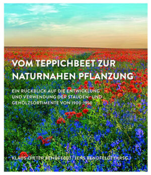 Die ersten Überlegungen zu diesem Buch hatte Klaus-Dieter Bendfeldt bereits vor mehr als 10 Jahren. In seinem neuen Werk "Vom Teppichbeet zur naturnahen Pflanzung" gibt der Autor einen Rückblick auf die Entwicklung und Verwendung der Stauden- und Gehözsortimente von 1900 bis 1950.
