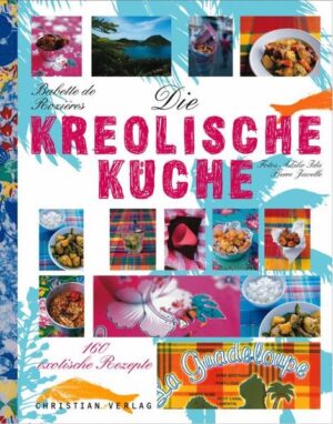 Papayasalat mit Himbeeren und Minze, Schwertfisch in Limetten-Kokos-Marinade mit Mango, Lammcurry mit Wasabi-Kurkuma-Creme - lassen Sie sich überraschen! Was anmutet wie kulinarisches Neuland, das sind authentische, überlieferte Rezepte, mit denen die Autorin Babette de Rozières auf Guadeloupe groß geworden ist. Die appetitanregenden Fotos im typischen Ambiente und der unverwechselbare Geschmack der Gerichte versetzen Sie direkt hinein in Ihre Urlaubsträume.