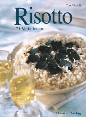 Neun Schritte sind es nur vom Reiskorn zum Risotto … … und man braucht Olivenöl, Zwiebeln, Wein und Brühe, Parmesan und Butter. Die Italiener haben aus wenigen Zutaten und viel Kreativität ein klassisches Gericht geschaffen, das wie die Pasta geradezu von einem Mythos umgeben ist. Lassen Sie sich von den 75 Variationen, die Meisterkoch Toni Vianello mit den frischen Zutaten der Saison zubereitet, verführen!