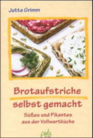 Welch buntes Feuerwerk fürs tägliche Brot - besser als jeder fertige Pausensnack! Himbeerbutter, Pfefferkäse und Olivenpaste, Erdbeertofu und Schokonuss - jetzt gibt es herrliche Abwechslung für Pausenbrote, Brötchen, Bagel, Sandwich und Co. 160 vegetarische Rezepte für vollwertige Brotaufstriche bieten gesunde und köstliche Alternativen zu Marmelade, Käse und Wurst. Die Rezepte sind unkompliziert und gelingen auch Kochanfängern ohne Mühe. Grundrezepte für selbst gemachte Butter, selbst gemachten Quark, Frischkäse oder Tofu bieten die Möglichkeit, alle Aufstriche ganz ohne Fertigprodukte herzustellen. Mit Nüssen, Getreide, Gemüse und Obst entstehen frische Aufstriche für jeden Geschmack. Warenkunde und Geräteliste helfen bei der praktischen Umsetzung in der Küche. Außerdem gibt es Vorschläge fürs Lunchpaket und kreative Geschenkideen. Spaß bei der Zubereitung und das Wissen, was drin ist, machen diese Brotaufstriche zu köstlichen Begleitern fürs tägliche Brot!