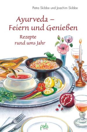 Wenn wir etwas von der Ayurveda-Küche lernen können, dann die Kunst des Feierns und Genießens. Ob Geburtstag, Sommerfete oder Silvesterparty, Teestunde, Picknick, Frühstückstreff oder Verwöhnabend zu zweit - Anlässe zum Feiern und Fröhlichsein lassen sich immer finden. Rund 120 vegetarische und vollwertige Rezepte, passend zusammengestellt in 15 Menüs für das ganze Jahr, versprechen leckere Gerichte und leichtes Gelingen. Kommt dazu noch eine auf jeden Konstitutionstyp abgestimmte Kombination der Nahrungsmittel und Gewürze beim Kochen, dann fühlen wir uns nicht nur während, sondern auch nach einem Fest rundum wohl und beschwingt. Bei der Zusammenstellung der Menüs wurde besonders darauf geachtet, dass alles lecker schmeckt, leicht gelingt und sich in einem zeitlich überschaubaren Rahmen zaubern lässt - damit auch Köchin oder Koch ganz entspannt mitfeiern kann. Tipps zur Vorbereitung und Dekoration, fundierte Ayurveda-Infos und vieles mehr erleichtern zusätzlich die Organisation, das Kochen und das Genießen des Festes.