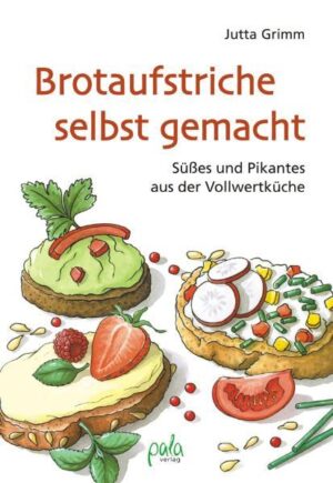 Welch buntes Feuerwerk für das tägliche Brot - besser als jeder fertige Pausensnack! Himbeerbutter, Pfefferkäse und Olivenpaste, Erdbeertofu und Schokonuss - jetzt gibt es herrliche Abwechslung für Pausenbrote, Brötchen, Bagel, Sandwich und Co. 160 vegetarische Rezepte für vollwertige Brotaufstriche bieten gesunde und köstliche Alternativen zu Marmelade, Käse und Wurst. Die Rezepte sind unkompliziert und gelingen auch Kochanfängern ohne Mühe. Grundrezepte für selbst gemachte Butter, selbst gemachten Quark, Frischkäse oder Tofu bieten die Möglichkeit, alle Aufstriche ganz ohne Fertigprodukte herzustellen. Mit Nüssen, Getreide, Gemüse und Obst entstehen frische Aufstriche für jeden Geschmack. Warenkunde und Geräteliste helfen bei der praktischen Umsetzung in der Küche. Außerdem gibt es Vorschläge fürs Lunchpaket und kreative Geschenkideen. Spaß bei der Zubereitung und das Wissen, was drin ist, machen diese Brotaufstriche zu köstlichen Begleitern fürs tägliche Brot! "Brotaufstriche selbst gemacht" ist erhältlich im Online-Buchshop Honighäuschen.