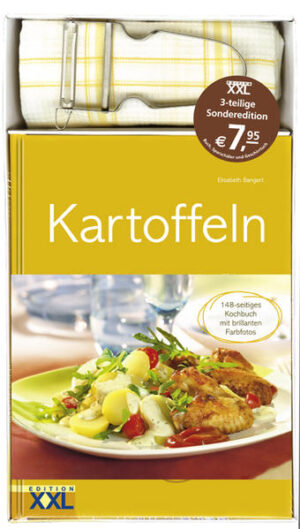 In dem Buch erfahren Sie nicht nur die klassischen Zubereitungsarten, sondern auch, woher die Kartoffel kommt, worauf Sie bei der Verwendung achten sollten und vieles mehr. Die über 50 leckeren Rezepte sind leicht nachzukochen und mit einem brillanten Farbfoto dargestellt. STAR-Sparschäler von zena swiss: Mit dem hochwertigen Sparschäler schälen Sie Kartoffeln im Handumdrehen – präzise und schnell. – Sparschäler aus Stahl mit rostfreier, doppelseitiger Klinge zum Stoßen und Ziehen – Mit integriertem Seitenmesser (Augenausstecher) – Spülmaschinenfest – Auch für andere Obst- und Gemüsearten geeignet – Für Links- und Rechtshänder – Made in Switzerland Strapazierfähiges Geschirrtuch: – 45 x 70 cm – 100 % Baumwolle – 60° Wäsche – Für den Wäschetrockner geeignet