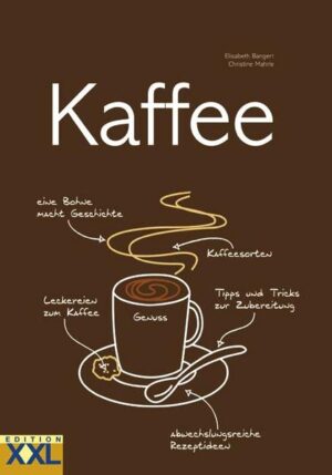 Wo kommt der Kaffee her und wie wird er weiterverarbeitet? Wie werden die bekanntesten Kaffeespezialitäten richtig zubereitet? Kreative Kaffeedrinks und Leckereien mit und zum Kaffee. Das und viel mehr Antworten finden Sie in diesem Buch. Dazu eine große Anzahl köstlicher Rezepte und jede Menge Tipps und Tricks zur Zubereitung. Genießen Sie die Vielfalt, die Ihnen Kaffee bietet! Kaffee-Wissen - Kleines Kaffee-Lexikon - Kreative Kaffeedrinks - Verführerische Leckereien