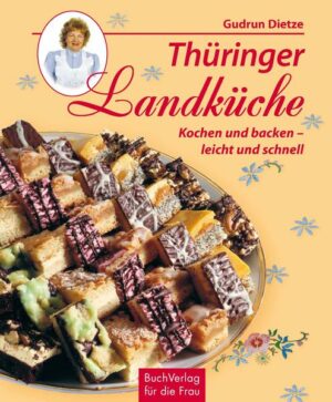 In ihrem nun bereits siebenten Buch stellt Gudrun Dietze wieder neue, originelle Rezepte aus der beliebten Thüringer Küche vor. Auch nach fast 500 bereits veröffentlichten Rezepten ist ihr wieder viel Neues eingefallen  leckere Salate, Pfannengerichte, Schnelles für die Party, attraktive Backpulver- und Hefekuchen, Rezepte aus Großmutters Backstube. Probieren Sies: Kräuterbällchen und Lachseier, Pilzsauerbraten, Regentenkuchen, Apfeltaler, Omas Halbkalten, Mondbissen und Teufelsküsse! "Thüringer Landküche" ist erhältlich im Online-Buchshop Honighäuschen.