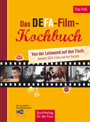 70 Jahre DEFA: Das bedeutet nicht nur „Die Legende von Paul und Paula“, sondern viele andere Filme, die begeistert und Aufruhr erzeugt haben, die zum Lachen und Weinen gebracht oder die Schönheit der reellen sowie fiktiver Welten gezeigt haben. Die DEFA lebte von ihren kreativen Köpfen, allen voran begabten Autoren, Regisseuren und Schauspielern. Und wenn das Budget auch manchmal klein war - die Qualität war es nicht. Von daher ist es kein Wunder, dass die DEFA-Filme heute immer noch so beliebt sind. Dreißig bekannte und beliebte DEFA-Filme aus den Jahren 1946 bis 1989 können (neu) entdeckt werden, mit Fotos, Biografien und der der einen oder anderen Anekdote vom Dreh. Aber nicht nur Cineasten kommen hier auf ihre Kosten, sondern auch Liebhaber kulinarischer Köstlichkeiten: Wenn sich Paul und Paula verliebt ansehen, sitzen sie an einem gedeckten Tisch, der gleichzeitig die Verheißung des neuen Glücks ist. Und so gibt es - ganz nach dem Motto, dass alle, die gute Filme lieben, auch gutes Essen mögen - auch die zum Film gehörenden Rezepte zum Ausprobieren.