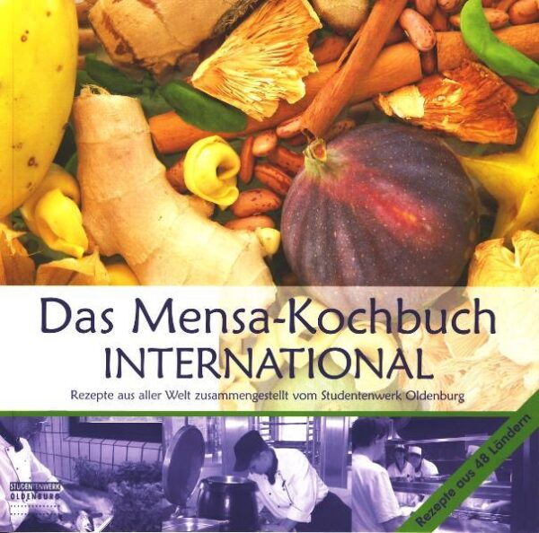 Mensa-Kochbuch, die Zweite - jetzt wird es international! Die Mensen des Studentenwerks Oldenburg bieten mehr als nur klassisch deutsche Küche. Internationale Gerichte haben von Anfang an die Speisepläne bereichert und sorgen täglich für Abwechslung auf den Tellern. Auch unsere Gäste sind längst international: Studierende aus mehr als 100 verschiedenen Ländern essen in den Mensen des Studentenwerks Oldenburg. In diesem Buch finden Sie über 100 Rezepte von allen Kontinenten: leckere Suppen, Salate und verschiedene Brotvarianten, viele vegetarische Gerichte, Köstliches mit Fleisch oder Fisch, eine Auswahl an Süßspeisen sowie Kuchen und Getränke. Beim Nachkochen am eigenen Herd helfen die vielen Tipps und Tricks von den Mensa-Küchenteams. Und stellvertretend für alle internationalen Kommilitonen stellen in diesem Buch fünf ausländische Studierende typische Gerichte aus ihrer Heimat vor.