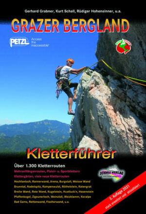 3. Neuauflage des überaus beliebten Standardwerkes über die Kletterrouten im Grazer Bergland Über 1.300 Kletterrouten ! - inkl. Randgebiete und Klettergärten. Gesamtführer über eines der schönsten Klettergebiete Österreichs! Vom Klettergarten bis zu traumhaften Mehrseillängenrouten im Genuss- und Sportkletterbereich ist alles dabei - und alles am aktuellsten Stand ! Das Grazer Bergland zählt zu den lieblichsten und schönsten Klettergebieten Österreichs mit fast mediterranem Charakter. 8 Jahre sind seit der letzten Auflage des Grazer Bergland-Kletterführers vergangen. In diesem Zeitraum sind wieder viele neue Genuss- und Sportkletterrouten erschlossen worden