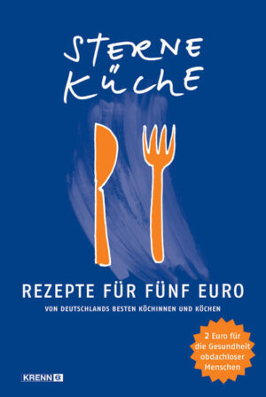 Deutschlands beste Köche und Köchinnen, mit Sternen und Hauben, stellen ausgezeichnete Rezepte zur Verfügung. 2 Euro Spendenanteil für einen guten Zweck. Das Kochbuch ist eine Sammlung von 5-Euro-Rezepten.