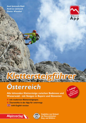 Die 7te Auflage des beliebten orangen Klettersteigführers ist mit vielen neuen Klettersteigen ausgestattet und bietet erstmals einen Touren-App Zugang. Einer der aktuellsten und umfangreichsten Klettersteigführer in Österreich enthält ungefähr 450 Touren und ca. 1500 Farbfotos auf über 600 Seiten. Neben allen wichtigen neuen Klettersteigen in Österreich