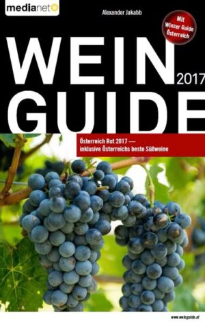 Zum fünften Mal in Folge bringt der medianet Verlag den WEIN GUIDE ÖSTERREICH ROT inklusive Österreichs bester Süßweine auf den Markt. Ein prominent besetztes, unabhängiges Verkostungsteam unter der Leitung von Franz Messeritsch, Falstaff-Sommelier des Jahres 2016, testete die eingereichten Proben und prämiert die herausragendsten Rot- und Süßweine Österreichs. Welche also sind die besten aktuell erhältlichen Rotweine aus Österreich? Diese Frage beantwortet der neue Wein Guide Österreich Rot 2017. Dieser liefert rasch und kompetent und übersichtlicher denn je, die wichtigsten Informationen zum Thema Rotwein-Genuss aus Österreich. Somit haben Sie in dieser Ausgabe die angenehme Qual der Wahl an großartigen Winzern und hervorragenden bis außergewöhnlichen Rot- und Süßweinen.