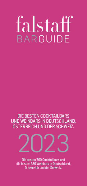 Die besten 700 Cocktailbars und die besten 350 Weinbars in Deutschland, Österreich und der Schweiz. "Barguide 2023" ist erhältlich im Online-Buchshop Honighäuschen.