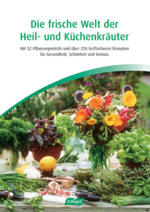 52 Kräuterporträts mit wunderschönen Fotos führen durch die vier Jahreszeiten. Wer im Alltag das Nützliche natürlich und das Natürliche nützlich machen will, findet in diesem Buch über 250 treffsichere Rezepte zu den Themen Gesundheit, Küche, Garten, Tierheilkunde, Schönheit und Genuss. Für alle Kräuter werden die Heilanzeigen und die Anwendungsbereiche aufgezeigt, und ein umfassendes Register sowie Platz für eigene Notizen vervollständigen das praktische und lebensfrohe Kräuter-, Koch- und Naturheilkundebuch.