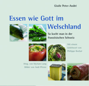 Das gastronomische Welschland bietet mehr als nur Fendant und Fondue. Die Küche des Welschlands ist währschaft und bodenständig. Sie bietet viele alte, traditionelle Spezialitäten, die zu Feier- und Festtagen sowie im Alltag noch immer mit viele Liebe und Begeisterung zubereitet und genossen werden. Neben der Saucisson, der berühmten Wurstspezialität, gibt es wunderbare Rezepte für Pasteten, Rouladen, Ragouts, Gigot oder Kaninchen. Daneben ist die Küche der Romandie reich an Fischrezepten. Sie stammen natürlich aus der Gegend des Genfersees und des Neuenburgersees. Wie auch viele der Weine, die an den Hängen der Seen und im Wallis wunderbar gedeihen. Und was wäre ein Schweizer Kochbuch ohne den Käse? Die weltberühmten Fondues fehlen genauso wenig wie das Raclette oder die Walliser Käseschnitten. Gisèle Peter-André hat eine große Anzahl von Gerichten zwischen Fribourg und Genf zusammengetragen.