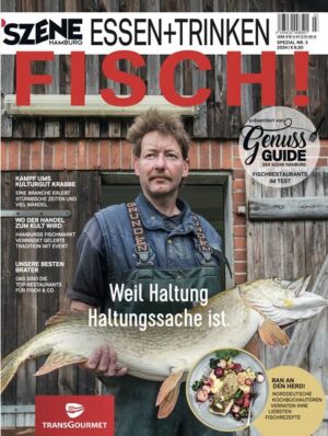 Gebacken in der Schrippe, sauber filetiert, raw like Sushi oder auf der Haut gebraten: Fisch im Norden - zwischen Alster, Elbe, Nord- und Ostsee - geht einfach immer. Wo Kabeljau, Zander und Matjes genau herkommen und wie sie verarbeitet werden, das wird den Fans immer wichtiger. Darum schauen wir mal genau hin und stellen die besten Adressen für Fisch-Foodies in Norddeutschland vor. Und: Auf bis zu 120 Seiten gibt’s Wissenswertes zu Fanggründen, erstklassigen Restaurants und L den, in denen es den frischesten Fisch gibt. Rezepte zum Sammeln gibt es ebenfalls frisch auf den Tisch. Denn wie würde es Hamburgs kultiger Dieter wohl rufen? „Fisch? Geni-Aal!“