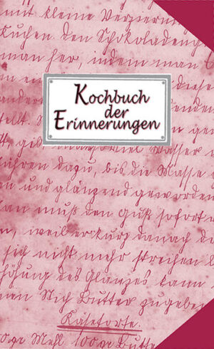 Ein Erinnerungskochbuch. Ein Schatz von Erinnerungen aus Jahrzehnten. Keine berühmten Rezepte sondern ganz persönliche Rezepte von Hausfrauen und ihren Erinnerungen an die "guten alten Zeiten".